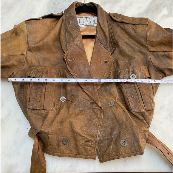BB Dakota Leather Belted Moto Jacket - Picture 16 of 16